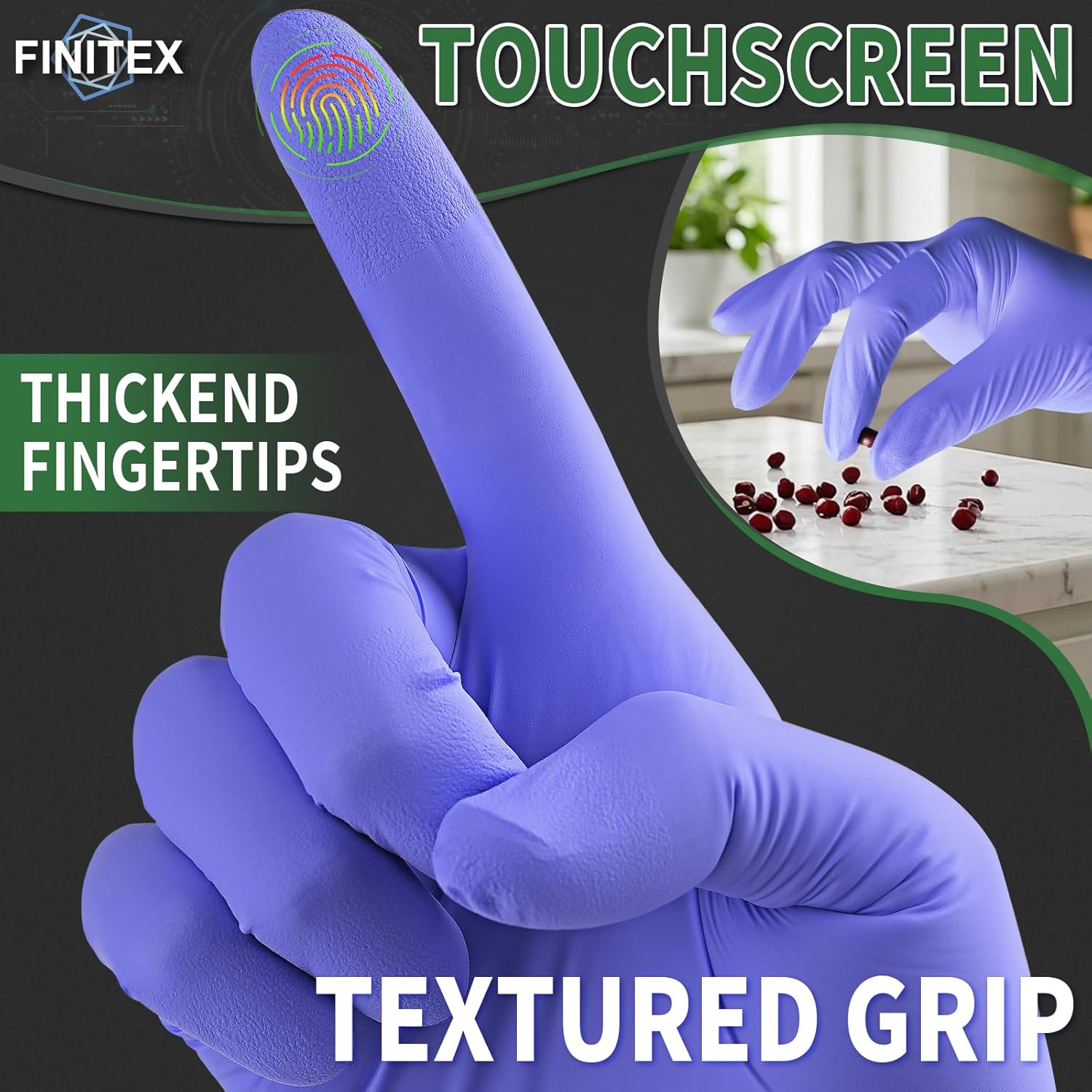 Nitrile Disposable Gloves Ice  - Exam Glove Nitrile avis et prix