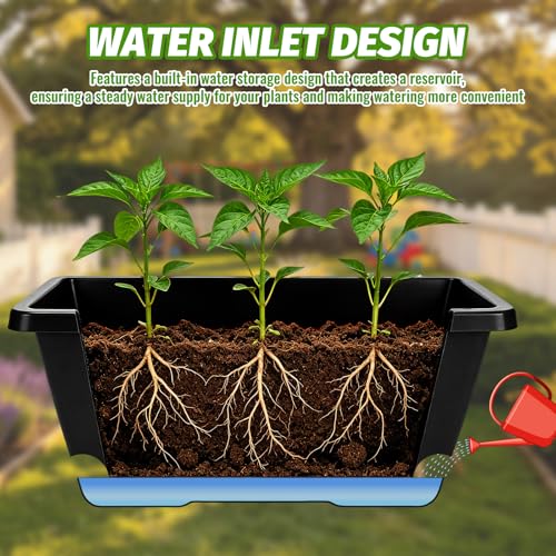 7 Black 17-Inch Rectangular Pl - Gardening Glove Waterproof avis et prix