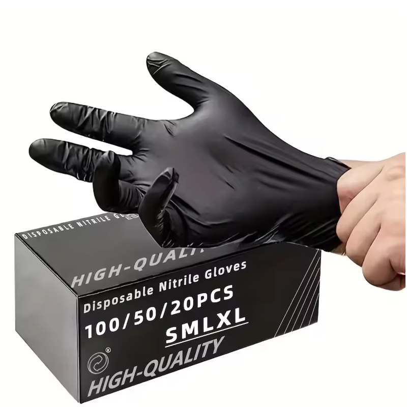 100/50/20PCS Black Nitrile Glo - Nitrile Mechanic Glove avis et prix
