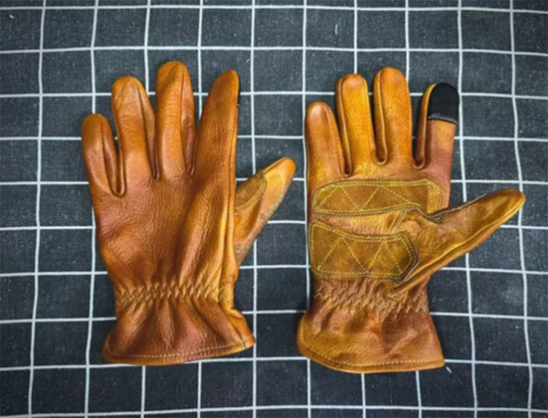 Handmade Genuine Leather Retro - Motorcycle Glove Knuckle avis et prix