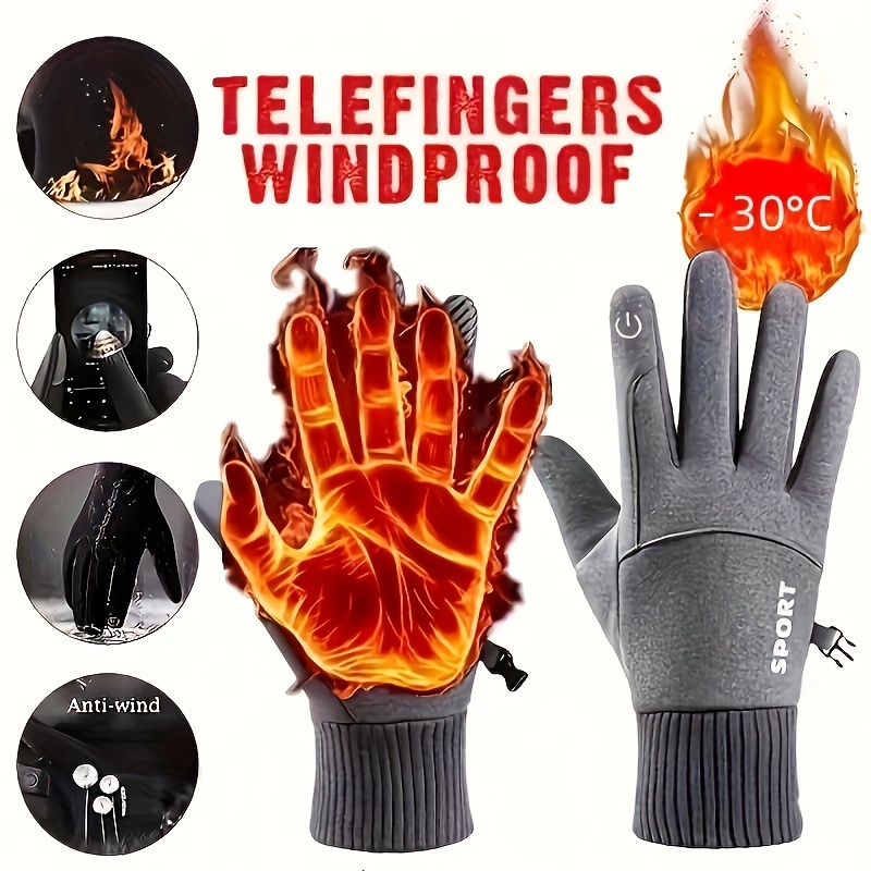Winter Cycling Gloves Windproo - Ski Glove Waterproof avis et prix