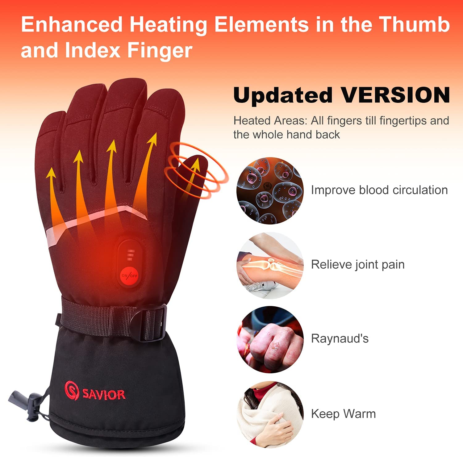 SNOW DEER Winter Heated Gloves - Heat Resistant Glove avis et prix