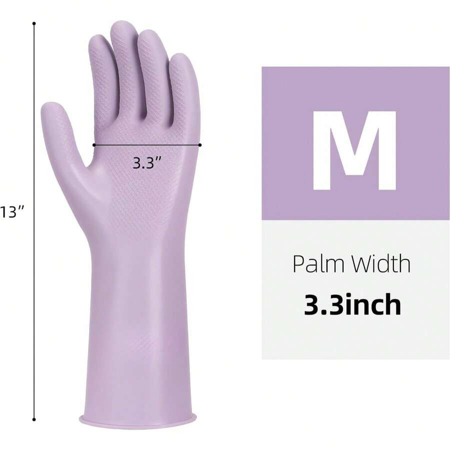 6 Pairs Rubber Cleaning Gloves - Dish Glove Rubber avis et prix