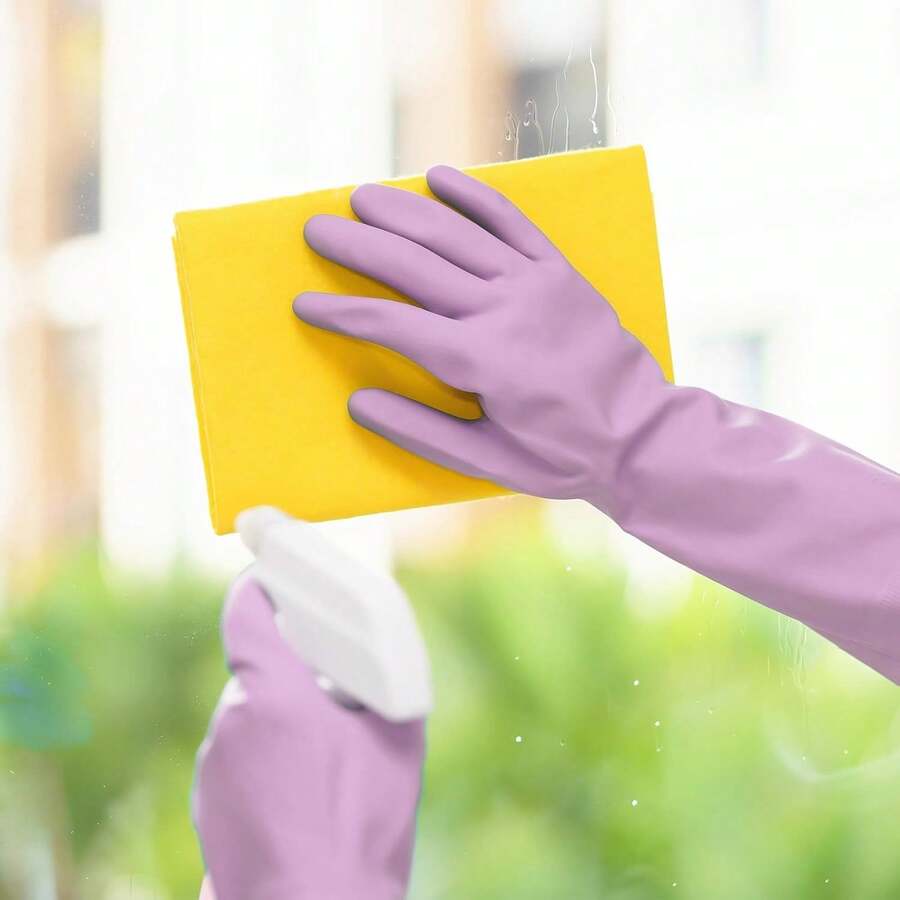 6 Pairs Rubber Cleaning Gloves - Dish Glove Rubber avis et prix