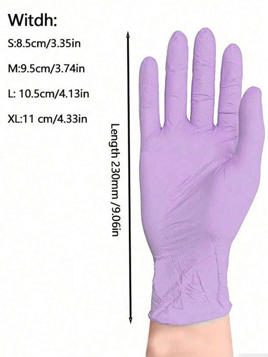 100/50/4pcs Disposable Purple  - Latex Disposable Glove avis et prix