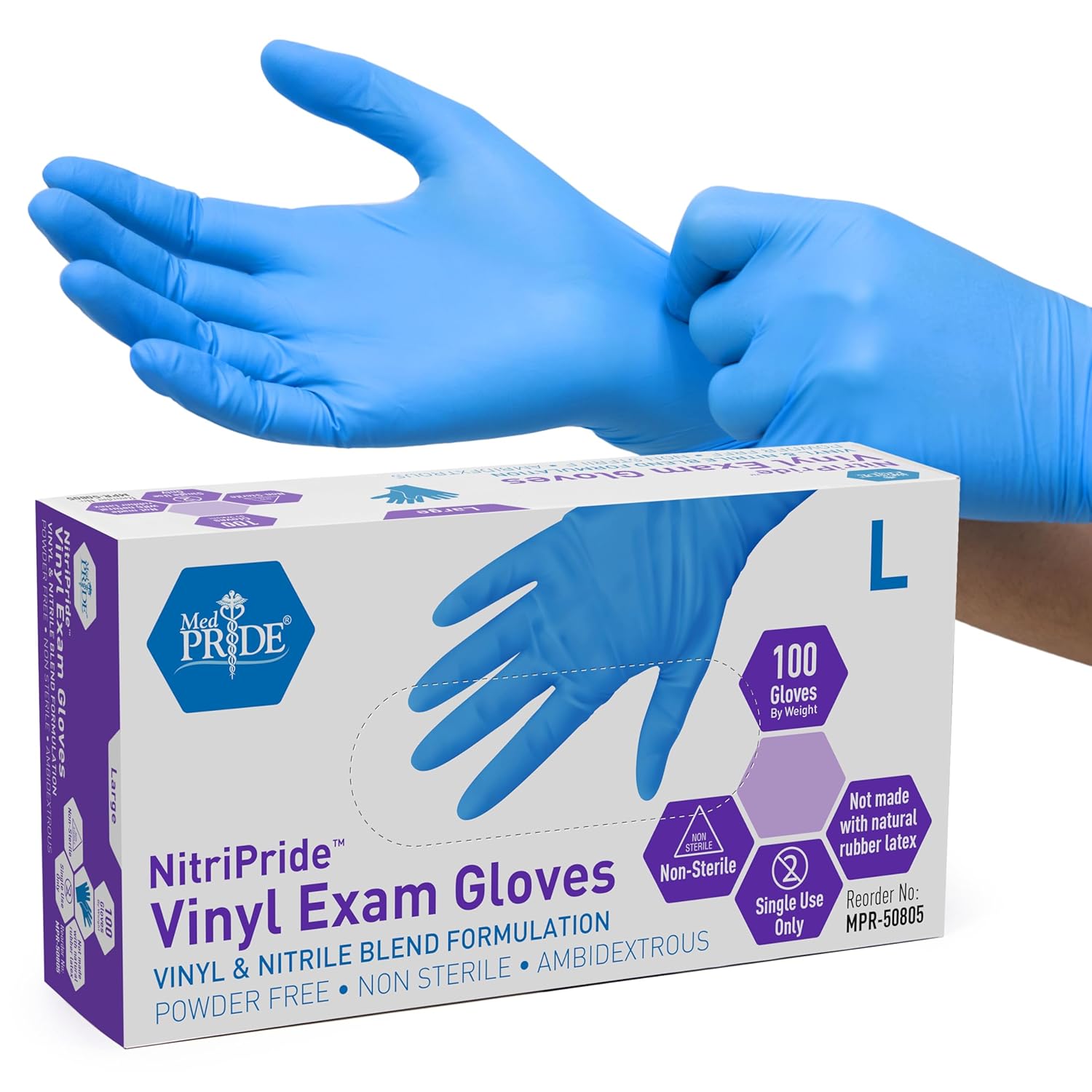 Nitrile/Vinyl Blend Exam Glove - Exam Glove Nitrile avis et prix
