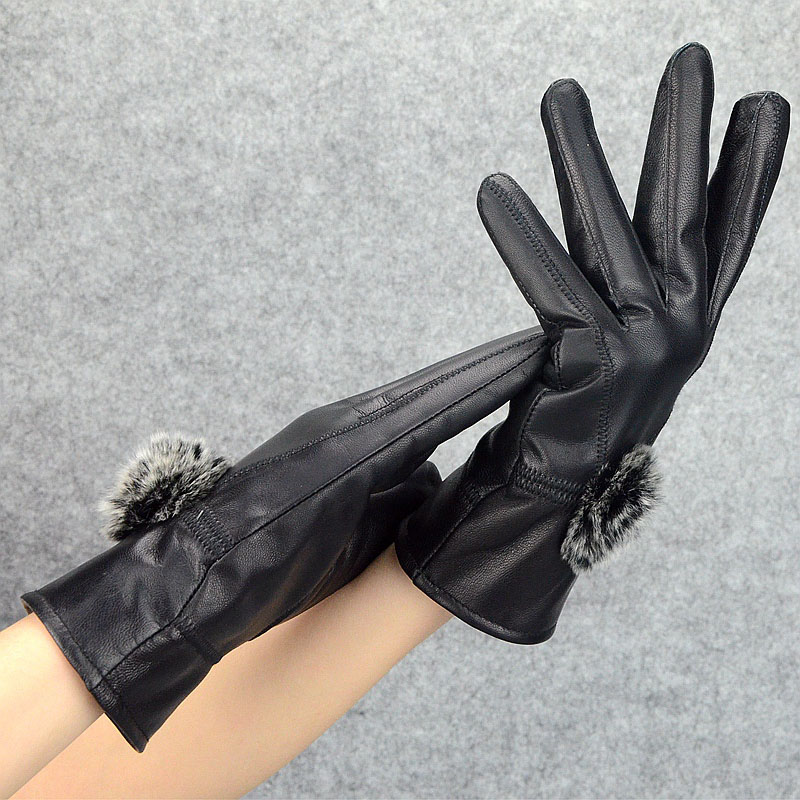 Women Winter Genuine Leather G - Wool Glove Lined avis et prix