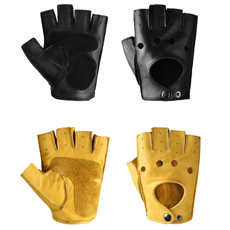 Leather Gloves Men's Half Fing - Leather Driving Glove avis et prix