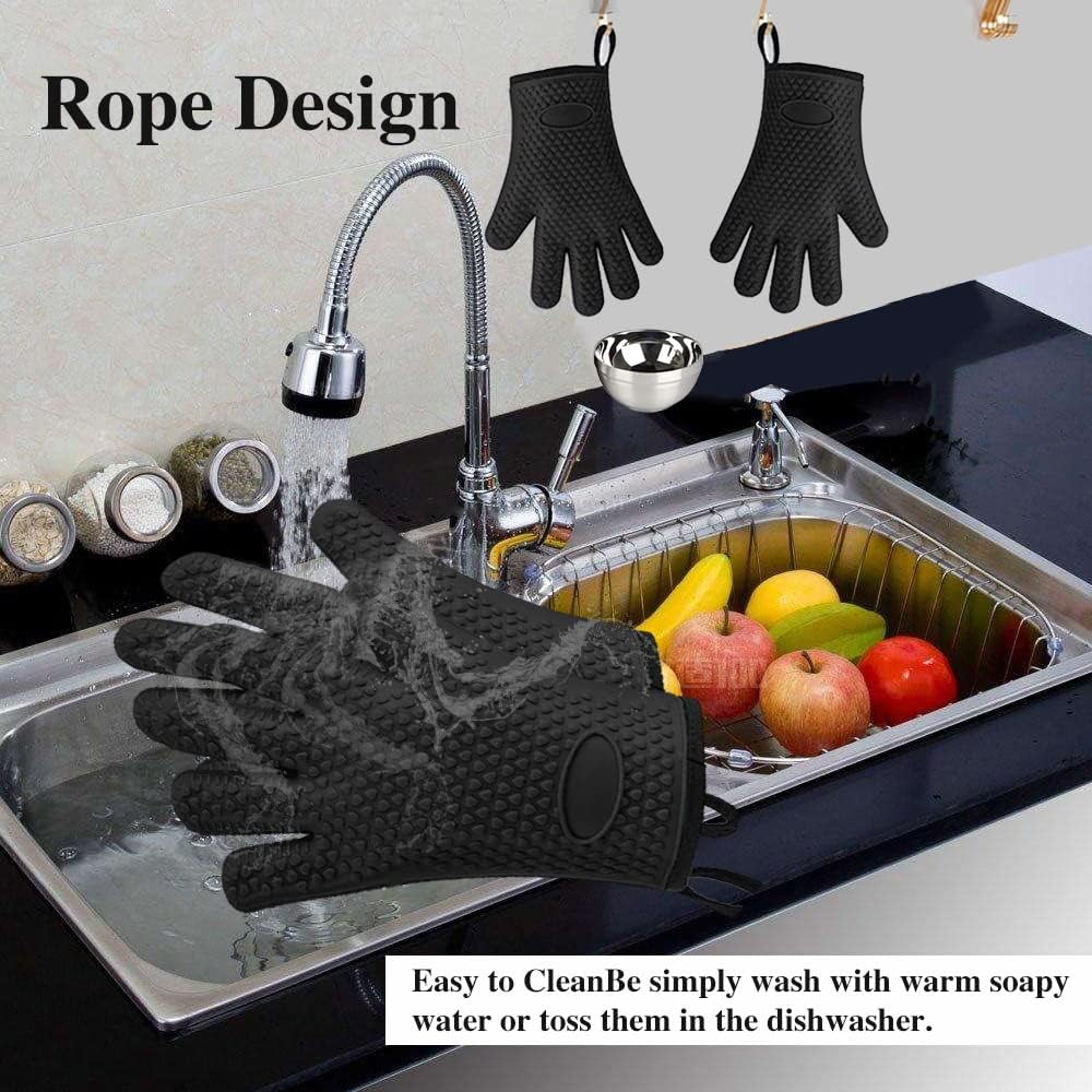 Silicone Oven Mitts, Heat Resi - Heat Resistant Glove avis et prix