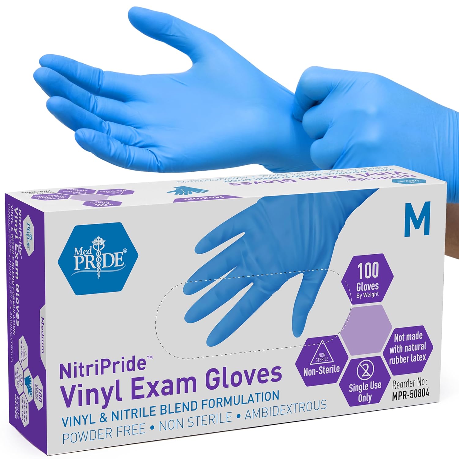 Powder-Free Nitrile/Vinyl Blen - Latex Disposable Glove avis et prix