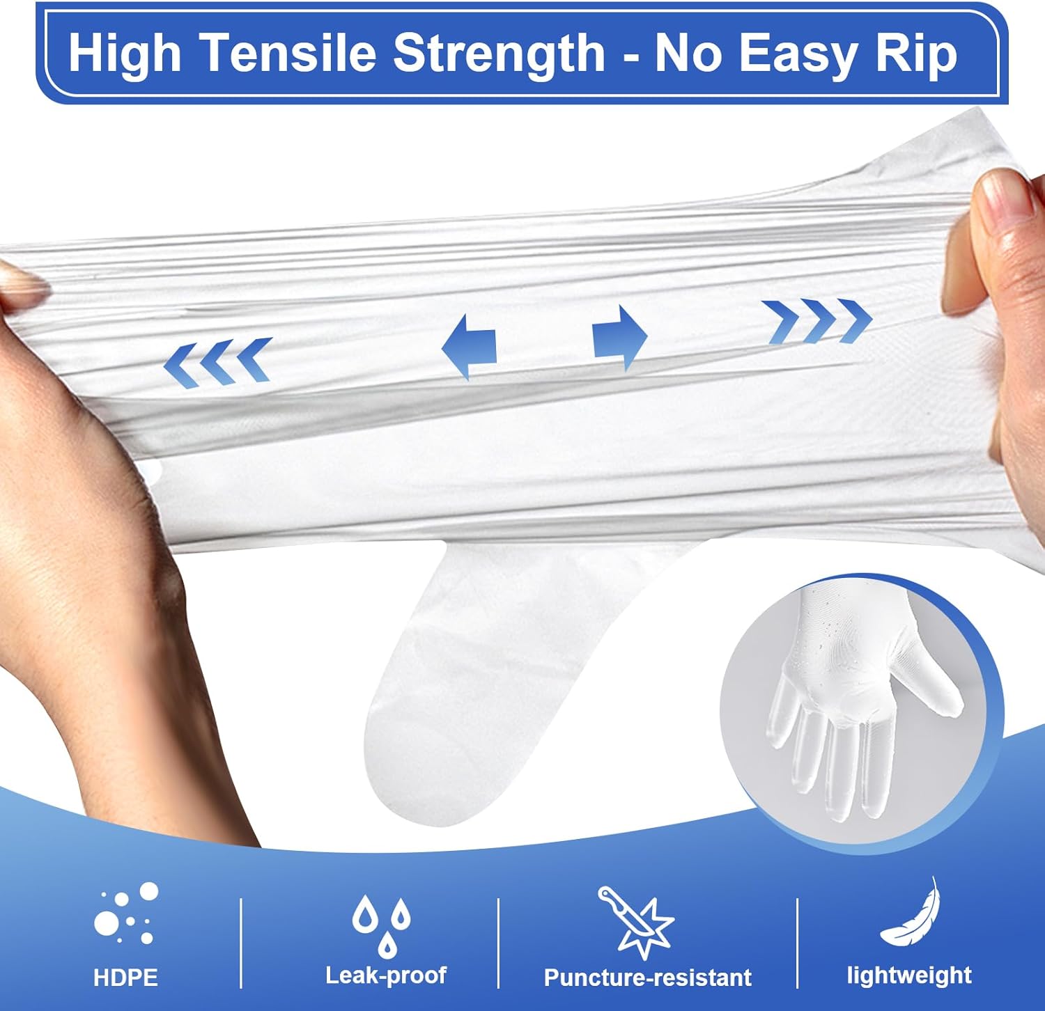 500 Pcs Disposable Food Prep G - Latex Disposable Glove avis et prix