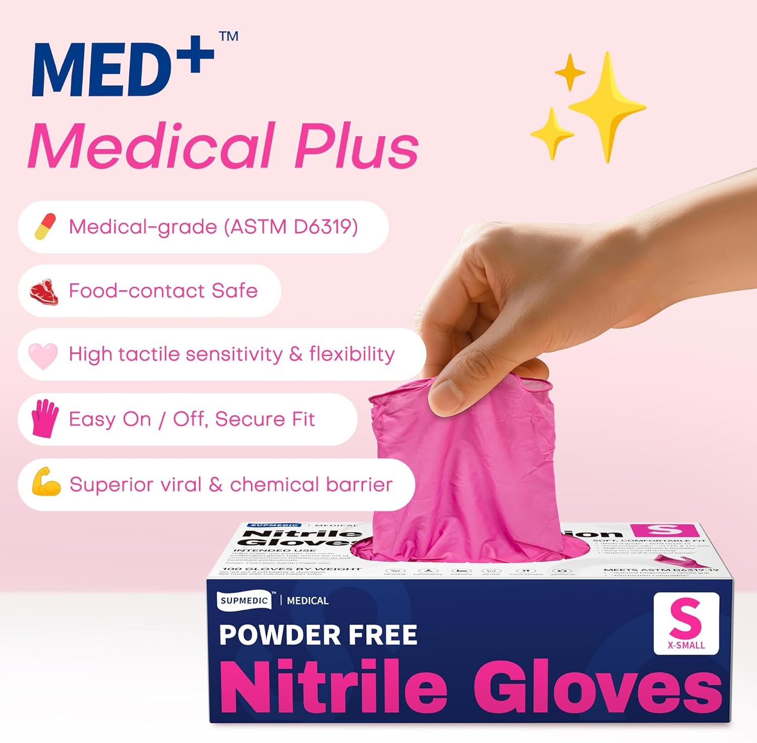 4 Mil Nitrile Exam Gloves, Pow - Exam Glove Nitrile avis et prix