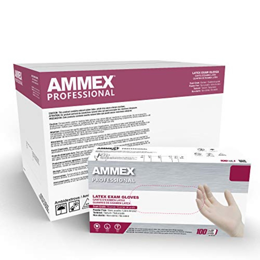 AMMEX White Latex Disposable E - Latex Disposable Glove avis et prix