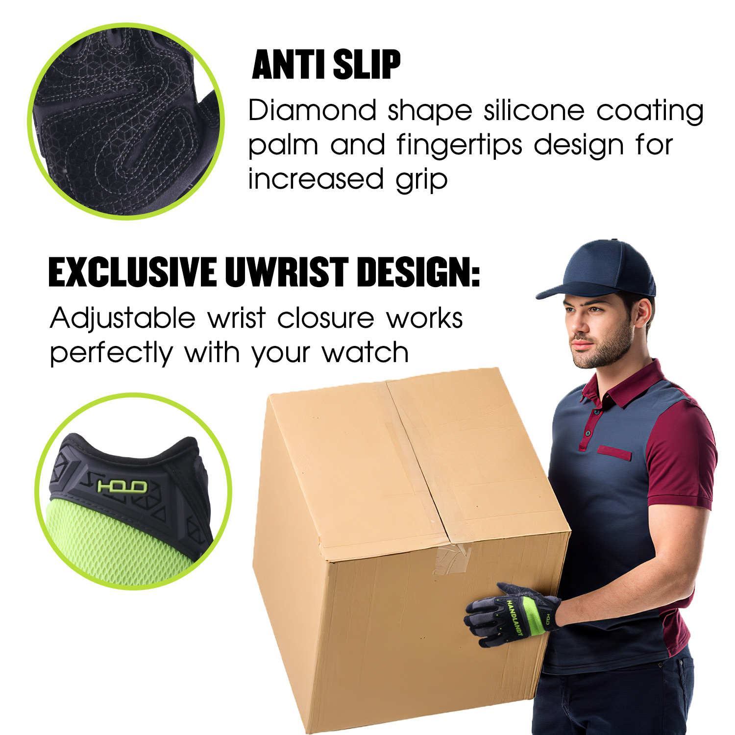 HANDLANDY anti-impact anti-abr - Work Glove Impact avis et prix