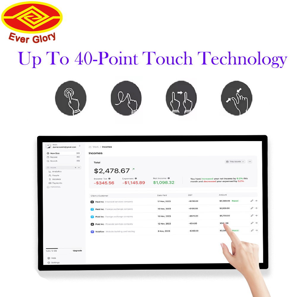Customized 27 Inch High Bright - Touchscreen Glove Capacitive avis et prix