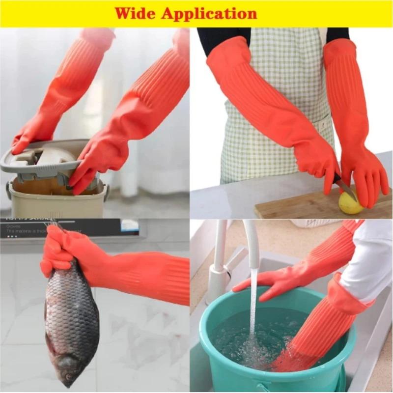 Long Reusable Rubber Dishwashi - Dish Glove Rubber avis et prix