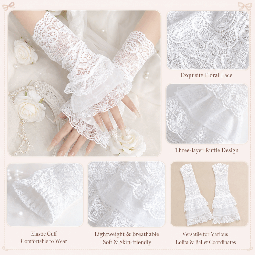 Ruched Pleated Detachable Cuff - Fingerless Glove Knit avis et prix