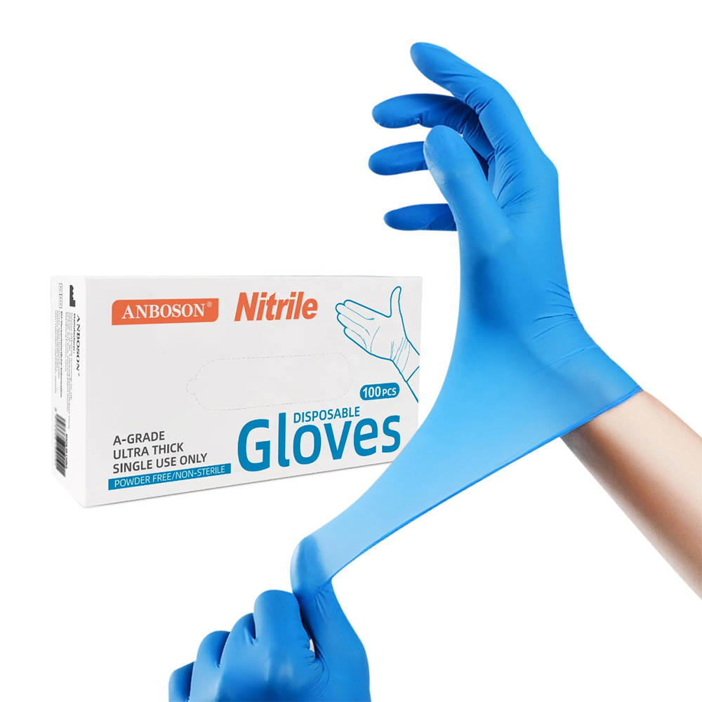 Nitrile Exam Gloves-Blue Latex - Exam Glove Nitrile avis et prix