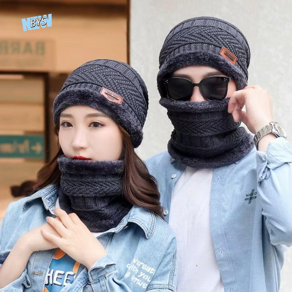 4pcs/set Soft Winter Beanie Ha - Wool Glove Lined avis et prix