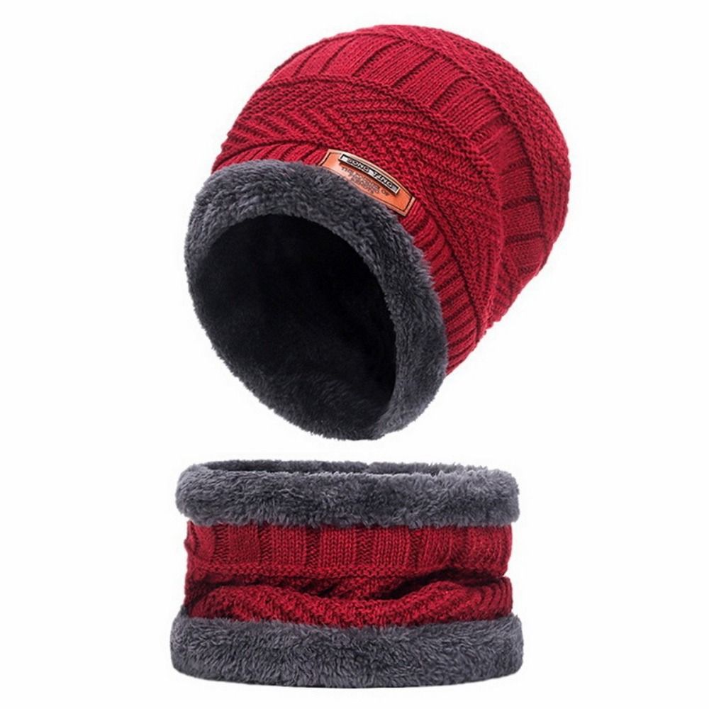 4pcs/set Soft Winter Beanie Ha - Wool Glove Lined avis et prix