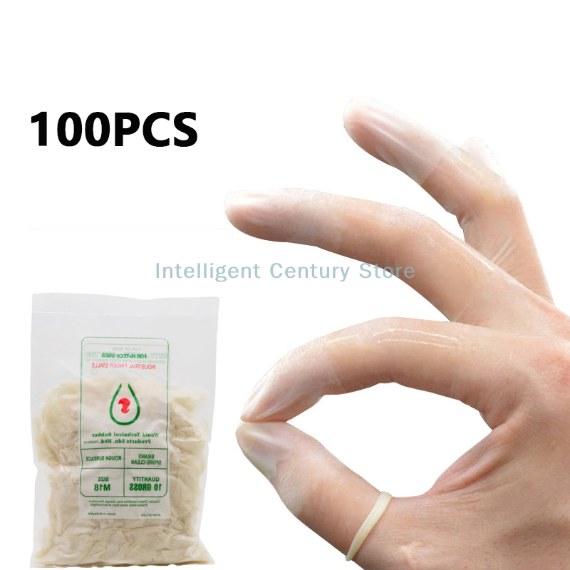 100 Pcs Rubber Non-slip Anti-s - Latex Disposable Glove avis et prix