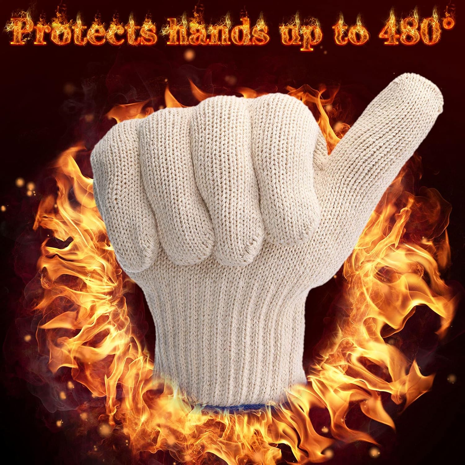 4 Pairs Heat Resistant Gloves, - Heat Resistant Glove avis et prix