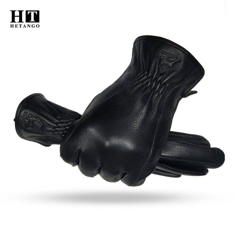  Winter Men's Black Buckskin  - Wool Glove Lined avis et prix