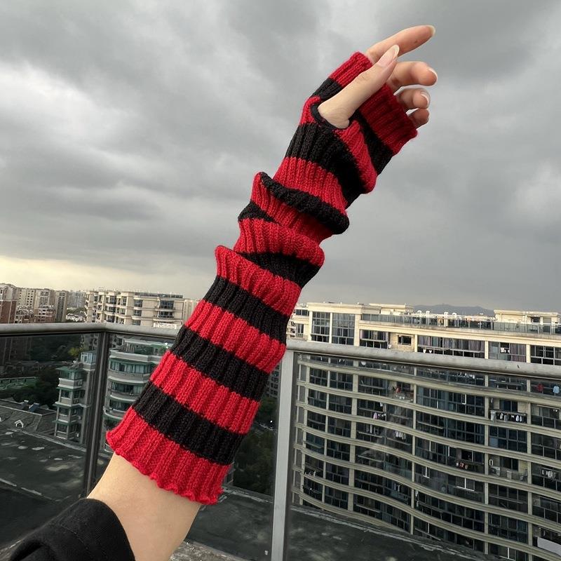 Winter Warm Long Sleeves Gothi - Fingerless Glove Knit avis et prix