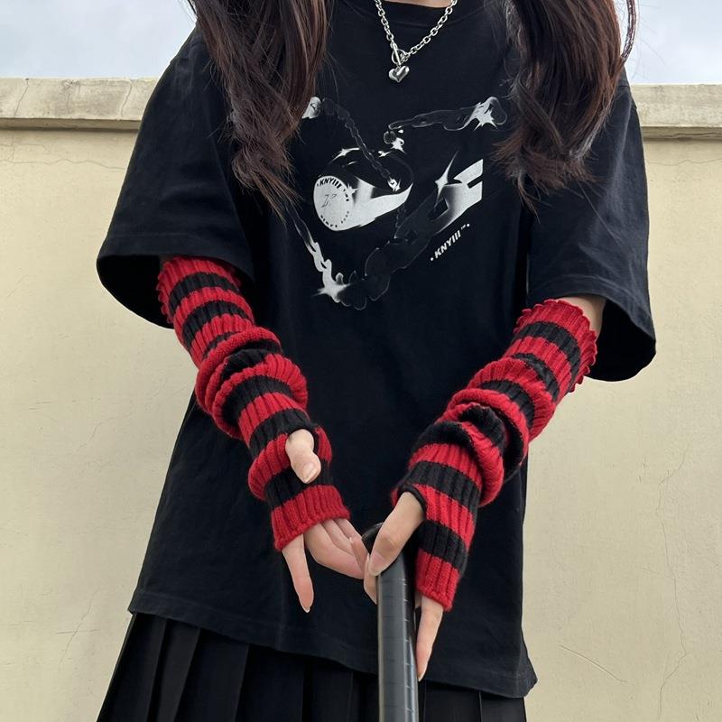 Winter Warm Long Sleeves Gothi - Fingerless Glove Knit avis et prix