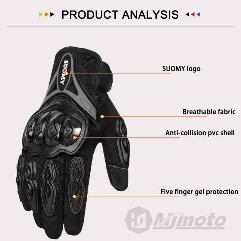 SUOMY Summer Touchscreen Motor - Motorcycle Glove Knuckle avis et prix