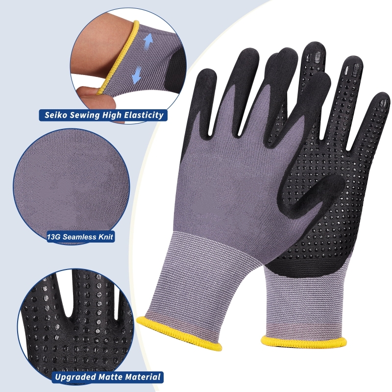 Micro-Foam Nitrile Coated Safe - Nitrile Mechanic Glove avis et prix
