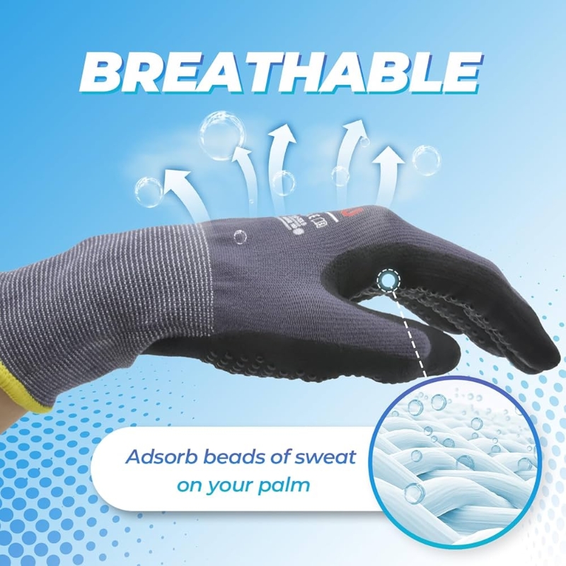 Micro-Foam Nitrile Coated Safe - Nitrile Mechanic Glove avis et prix