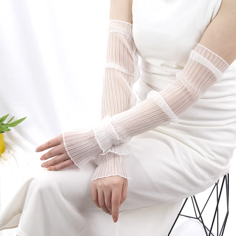Summer Long Fingerless Gloves  - Fingerless Glove Knit avis et prix