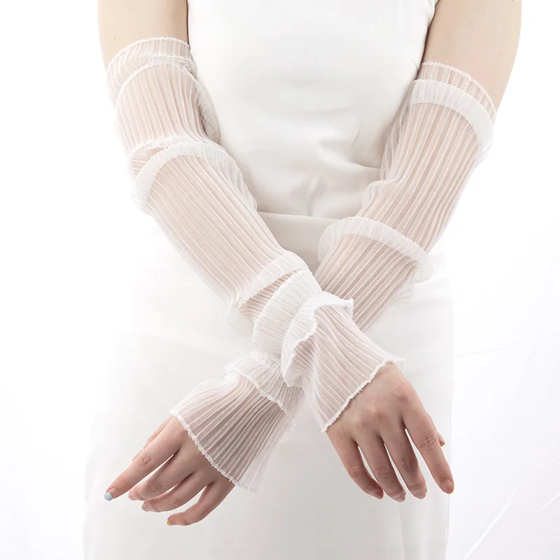 Summer Long Fingerless Gloves  - Fingerless Glove Knit avis et prix