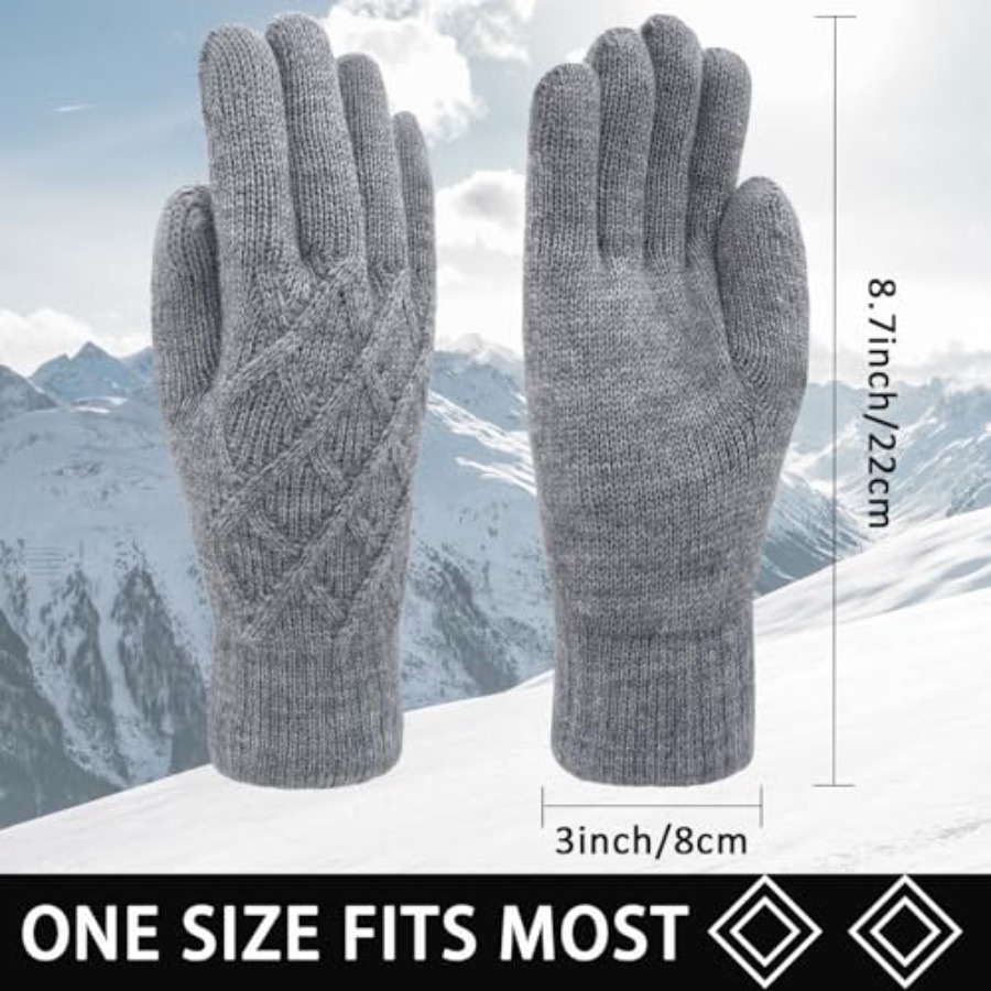 Winter Wool Gloves for Women M - Wool Glove Lined avis et prix