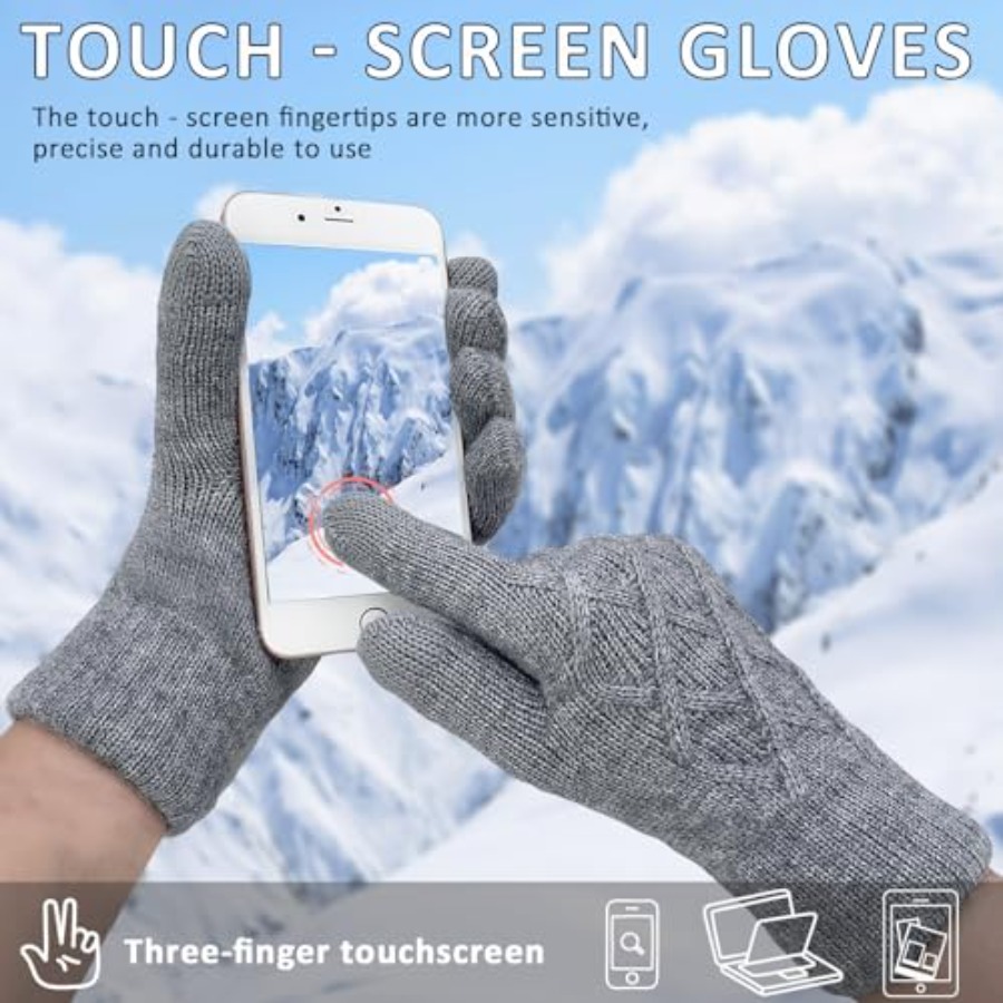 Winter Wool Gloves for Women M - Wool Glove Lined avis et prix