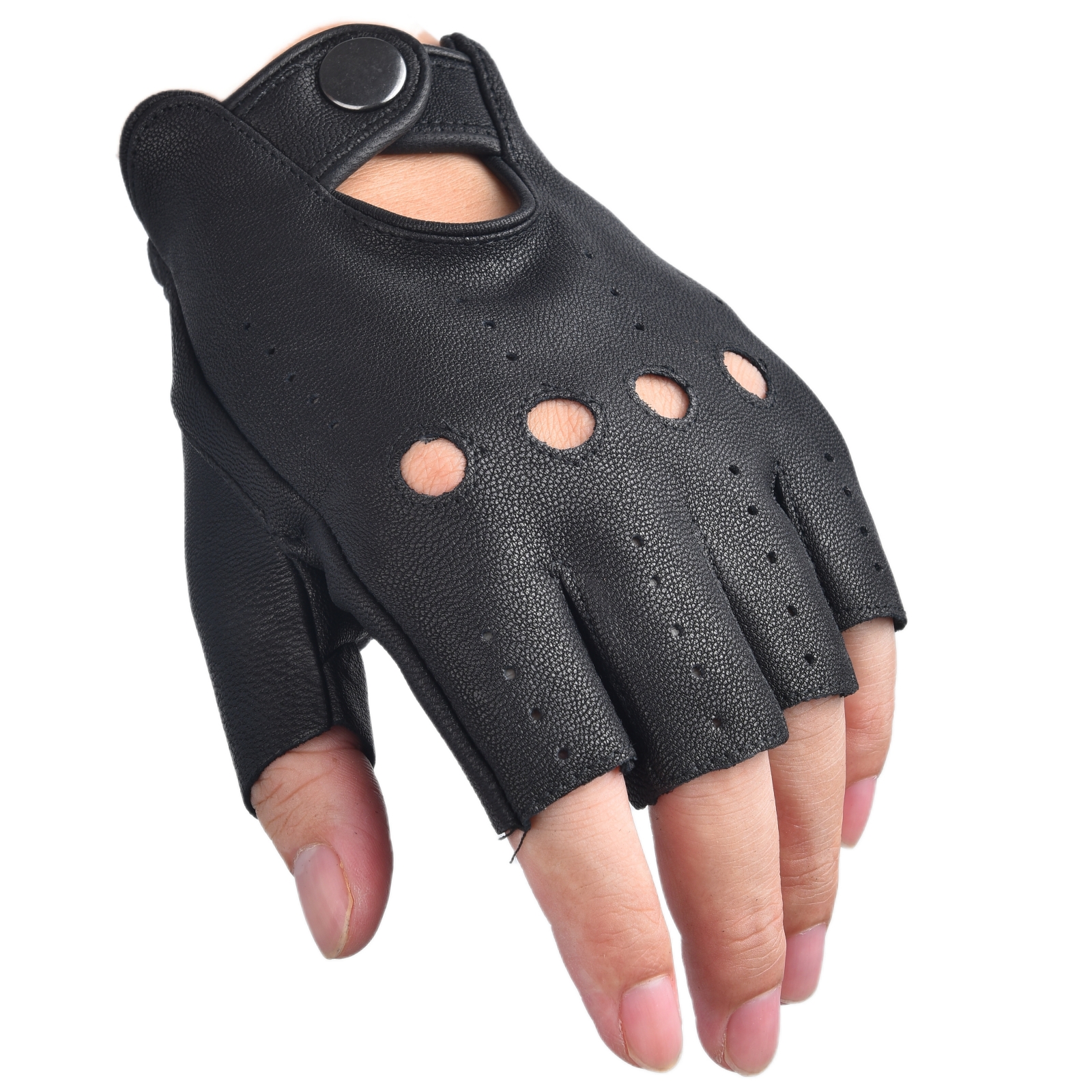 Mens Fingerless Gloves Half Fi - Leather Driving Glove avis et prix