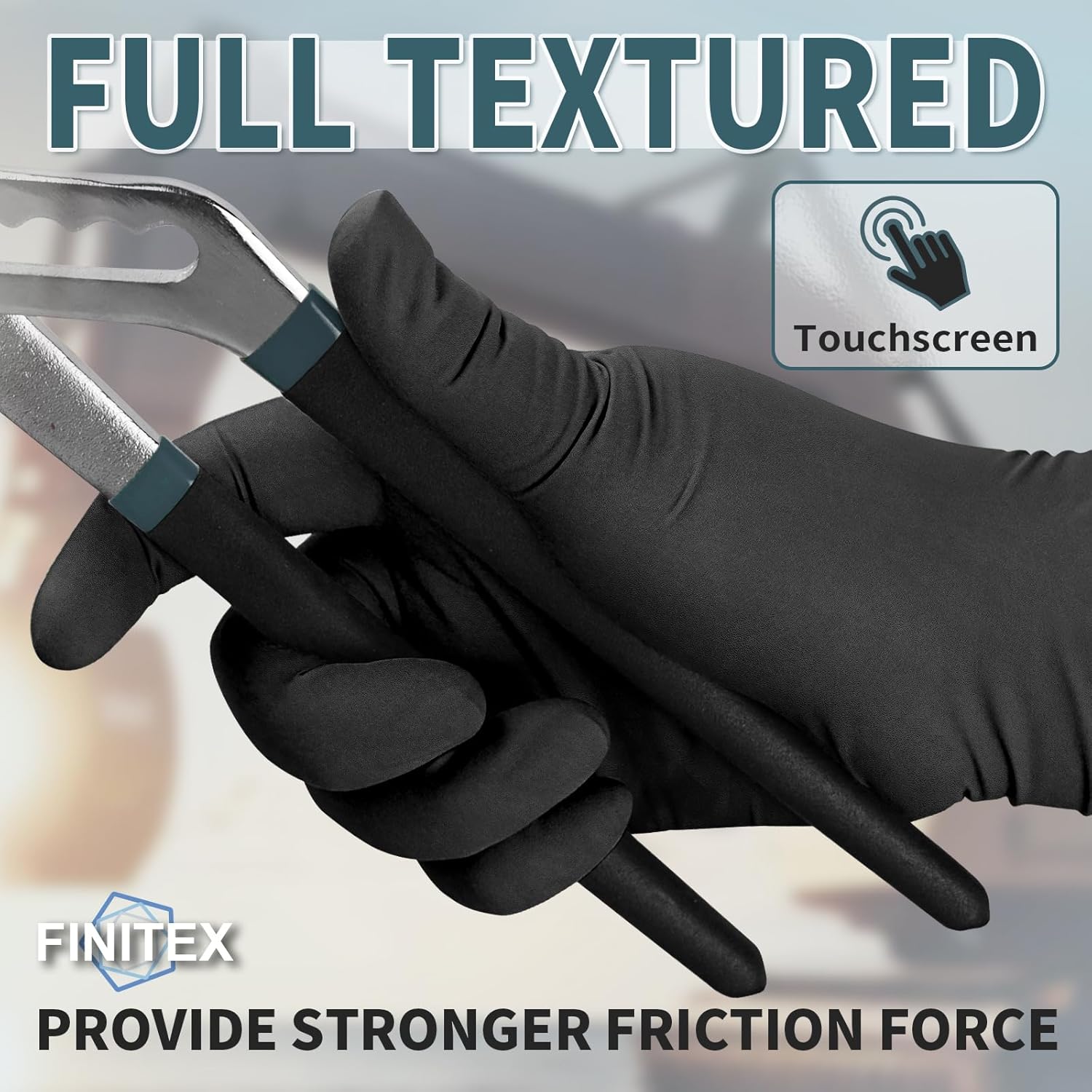 Black Nitrile Disposable Glove - Exam Glove Nitrile avis et prix