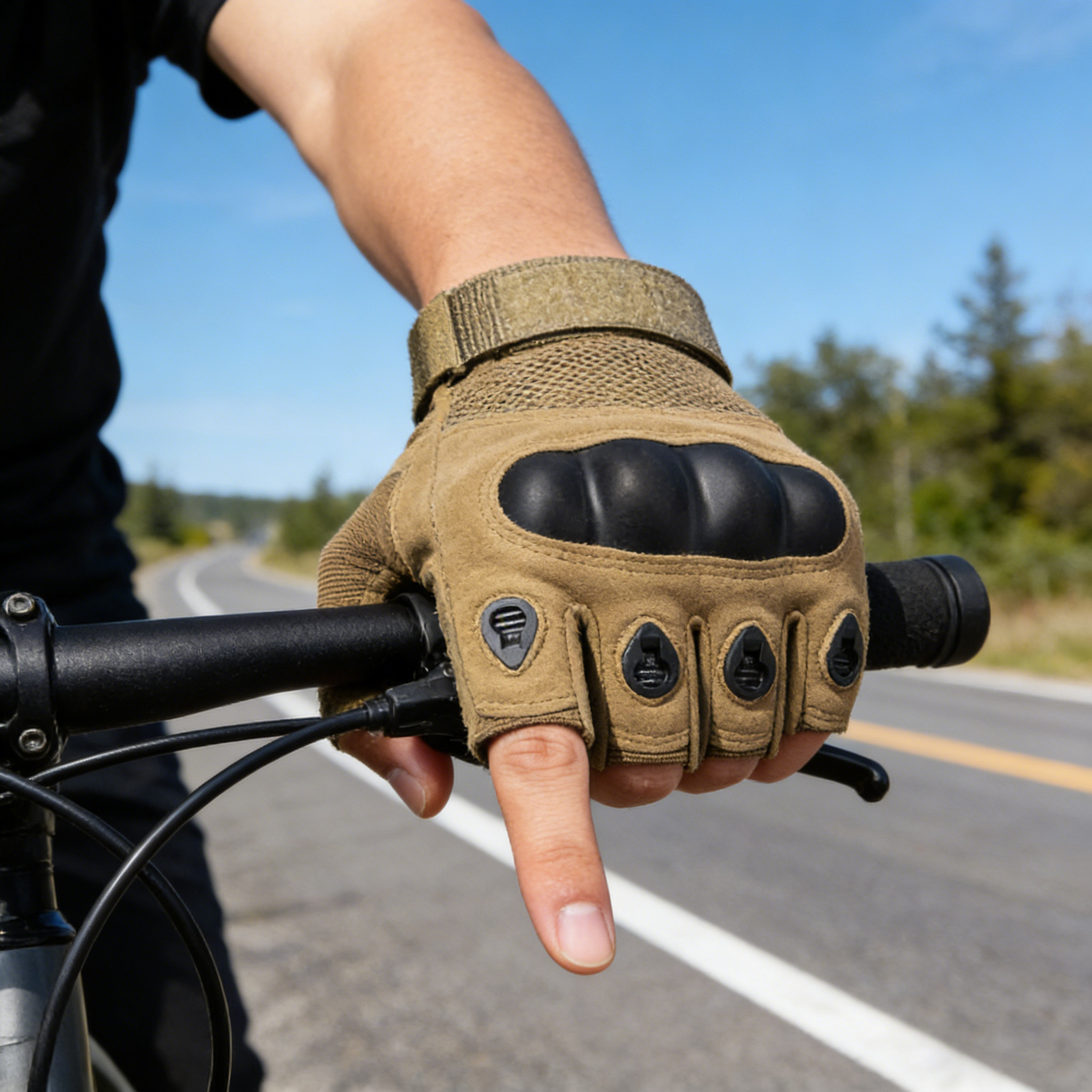 Tactical Hard Knuckle Half Fin - Motorcycle Glove Knuckle avis et prix
